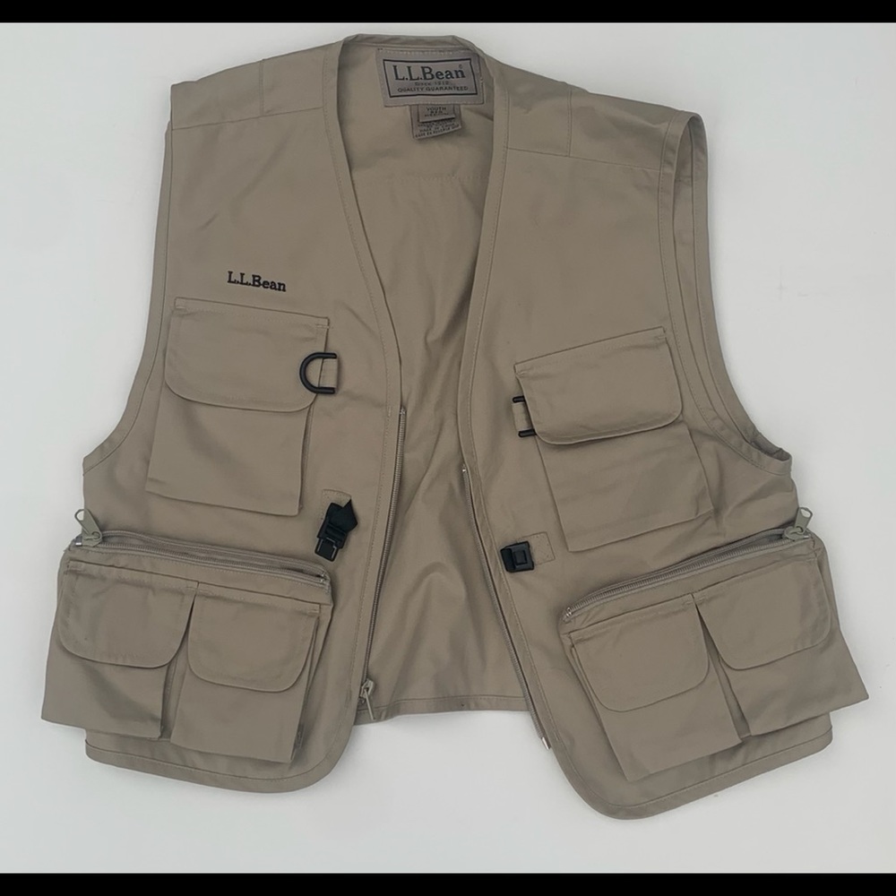 LL Bean boys fishing vest
